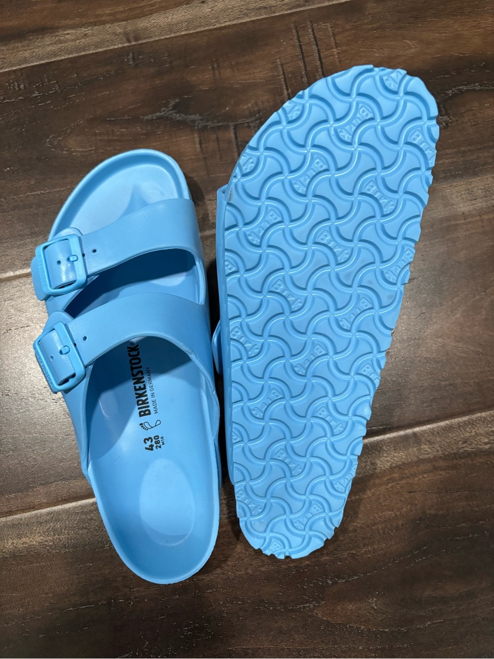 Birkenstock Mens Arizona EVA Sandals in Light Blue - Picture 2 of 5